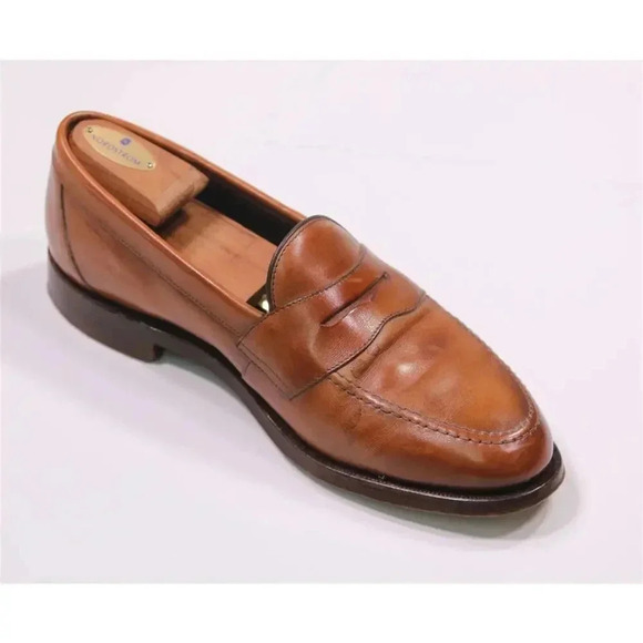 Charles Tyrwhitt Made in England Whiskey Brown Leather Penny Loafers US 10 main image 11